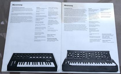 Moog-Synthesizers catalogue (late 70s)